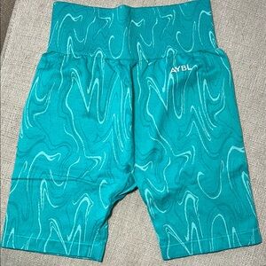 AYBL Teal Biker Shorts